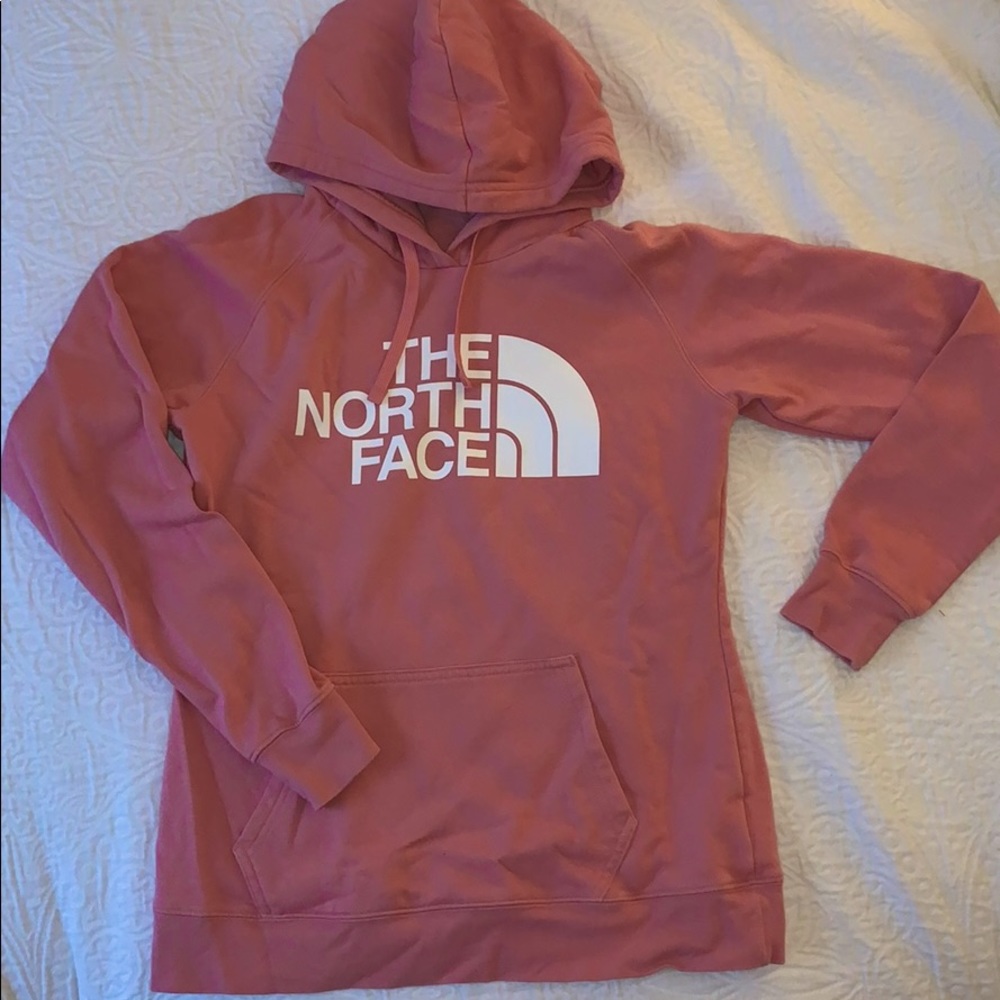 Pink North Face Sweatshirt